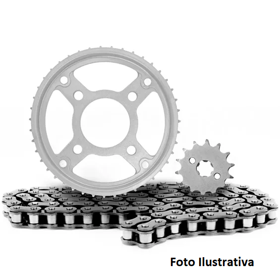 KIT TRANSMISSÃO RELAÇÃO RIFFEL FAZER 250 06-17 C/ RETENTOR (C-45 P-15 428HO-132L) TOP