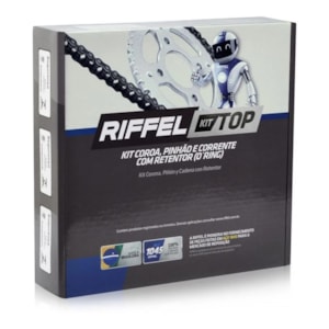 KIT TRANSMISSÃO RELAÇÃO RIFFEL NINJA 250 08-12 / 300 13-18  C/ RETENTOR (C-42 P-14 520HO-106L) TOP
