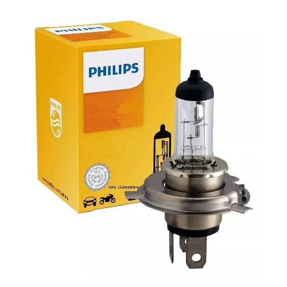 Lampada Farol Philips H4 35/35W Titan / MAX 125 / YBR / Twister / Fazer 150/250 ATE 2010