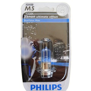 Lampada Farol Philips M5 Blue Vision 12V 35/35W BIZ 100/125 / BROS 150 2010 E/D / Drean / CRYPTON / Neo