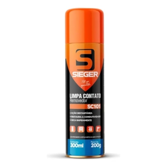 LIMPA CONTATO SPRAY SIEGER SC101 300ML
