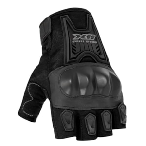 Luva Feminina X11 Blackout Meio Dedo 