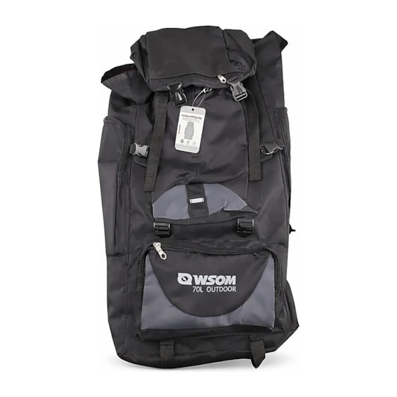 MOCHILA LONA OXFORD 70L HW PRETA 401032