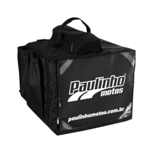 MOCHILA PIZZA ISOBAG 45L CEK PRETA OU VERMELHA LOGO PAULINHO MOTOS - NATAL 45L