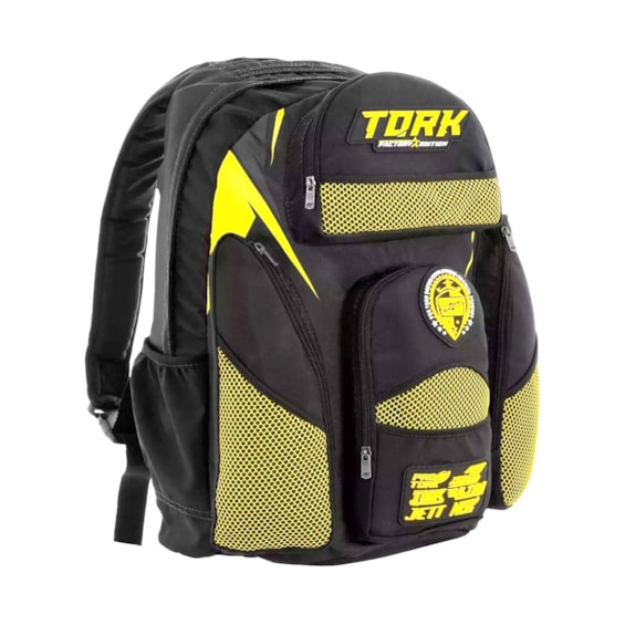 Mochila PRO TORK Factory Edition PRETA-AMARELA