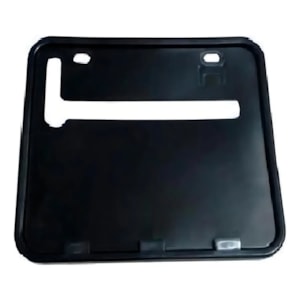 MOLDURA PLACA MODELO MERCOSUL (SUPORTE) GVS PRETA