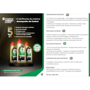  OLEO CASTROL POWER ULTIMATE 4T 10W50 SINTETICO 