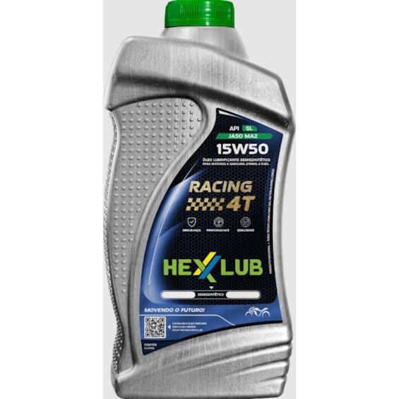 OLEO HEXXLUB RACING 4T 15W50 SEMI SINTÉTICO 1L