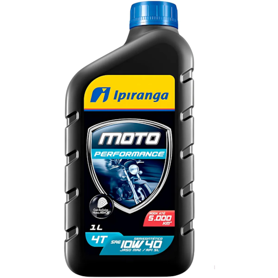 Oleo Ipiranga 4T 10W40 SL 1L Semi Sintetico | Paulinho Motos