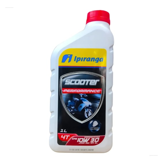 OLEO IPIRANGA SCOOTER 4T 10W30 SL 1L SEMI SINTETICO