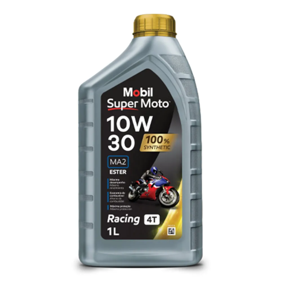 OLEO MOBIL 4T MX 10W30 SUPER MOTO 100% SINTÉTICO 1L