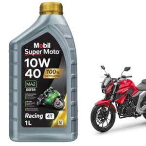 OLEO MOBIL 4T MX 10W40 SUPER MOTO 100% SINTÉTICO 1L