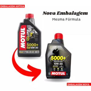 Oleo Motul 5000+ 4T 10W30 SJ Semi Sintetico 1 Litro
