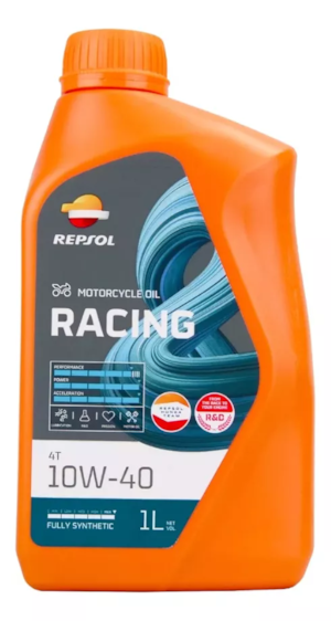 OLEO REPSOL RACING 4T 10W40 SINTETICO 1 LITRO