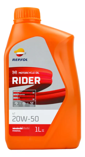 OLEO REPSOL RIDER 4T 20W50 1 LITRO