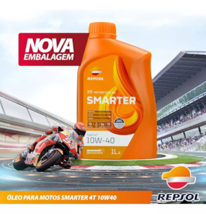 OLEO REPSOL SMARTER SPORT 4T 10W40 SEMISINTÉTICO 1 LITRO