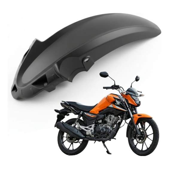 PARALAMA DIANTEIRO ''B'' TITAN/FAN/START 160 25- PRETO (PLASMOTO)