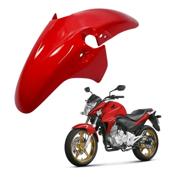 PARALAMA DIANTEIRO CB 300R 09-12 E 14-15 VERMELHO MACEIO (PLASMOTO)