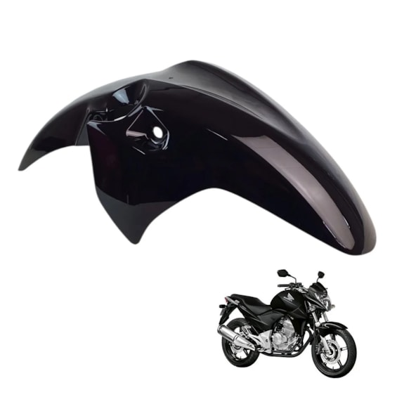 PARALAMA DIANTEIRO  CB 300R 09-15 PRETO BRILHO (PLASMOTO)