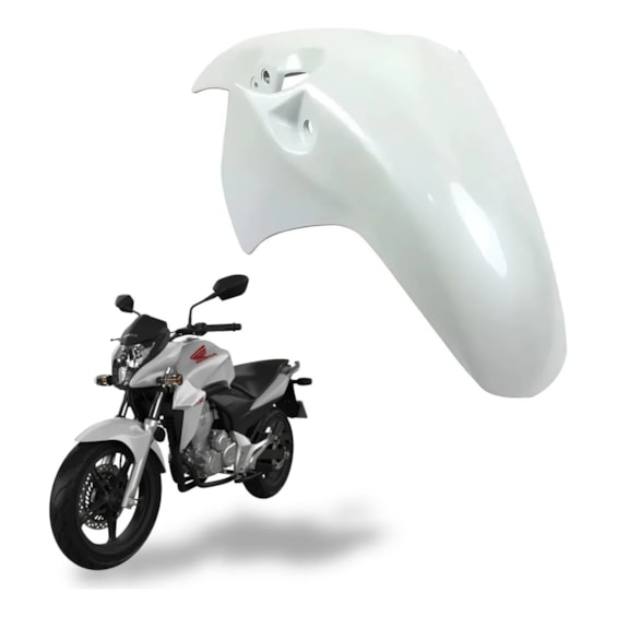 PARALAMA DIANTEIRO CB 300R 14 BRANCO ANDES PEROLIZADO (PLASMOTO)