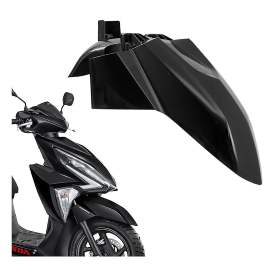 PARALAMA DIANTEIRO ELITE 125 19-21 PRETO (PLASMOTO)