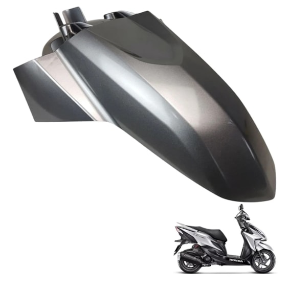 PARALAMA DIANTEIRO ELITE 125 23-24 PRATA IRON NAIL METALICO (PLASMOTO)