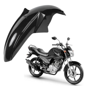 PARALAMA DIANTEIRO FACTOR 125 13-23 FAZER 150 13-15 E 18-19 FACTOR 150 16-23 PRETO BRILHO (PLASMOTO)