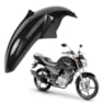 PARALAMA DIANTEIRO FACTOR 125 13-23 FAZER 150 13-15 E 18-19 FACTOR 150 16-23 PRETO BRILHO (PLASMOTO)