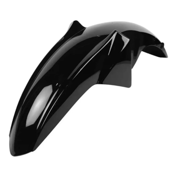PARALAMA DIANTEIRO FACTOR 125 13-23 FAZER 150 13-15 E 18-19 FACTOR 150 16-23 PRETO BRILHO (PLASMOTO)