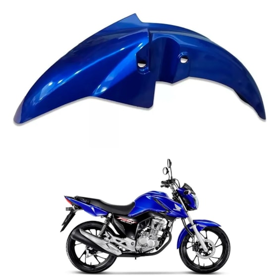 PARALAMA DIANTEIRO FAN 160 22 AZUL CARAIVA PEROLIZADO (PLASMOTO)