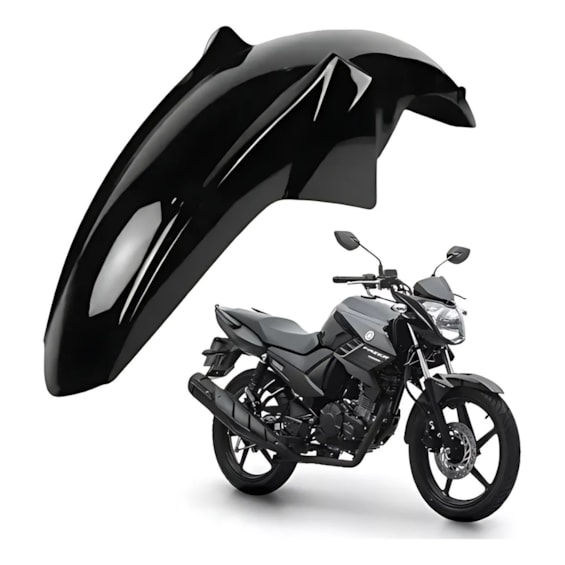 PARALAMA DIANTEIRO FAZER 150 22- PRETO METALICO (PLASMOTO)