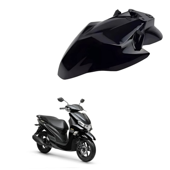 PARALAMA DIANTEIRO FLUO 125 24-25 PRETO METALICO (PLASMOTO)