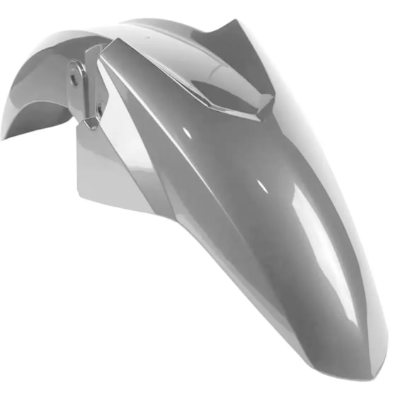 PARALAMA DIANTEIRO TITAN 160 19 PRATA FORCE METALICO (PLASMOTO)