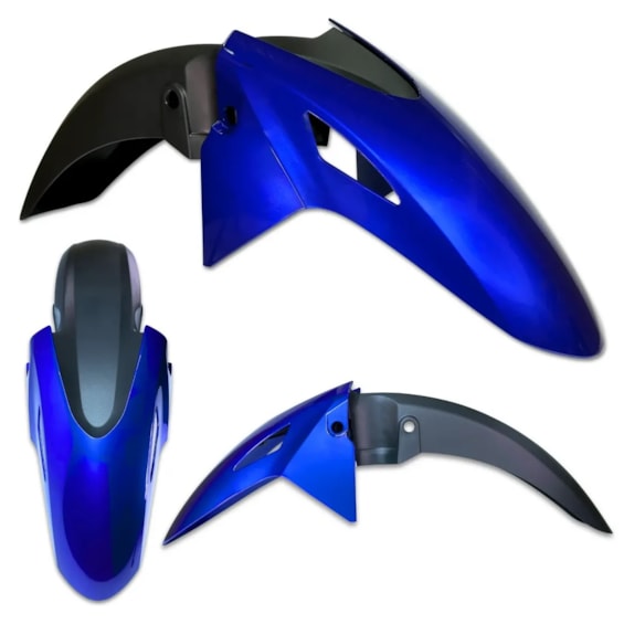 PARALAMA DIANTEIRO TITAN 160 25- AZUL CARAIVA PEROLIZADO (PLASMOTO)