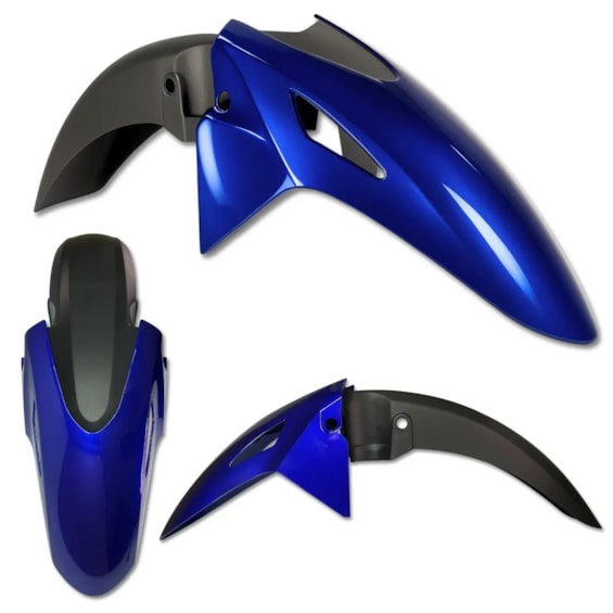 PARALAMA DIANTEIRO TITAN 160 25- AZUL SPENCER PEROLIZADO (PLASMOTO)