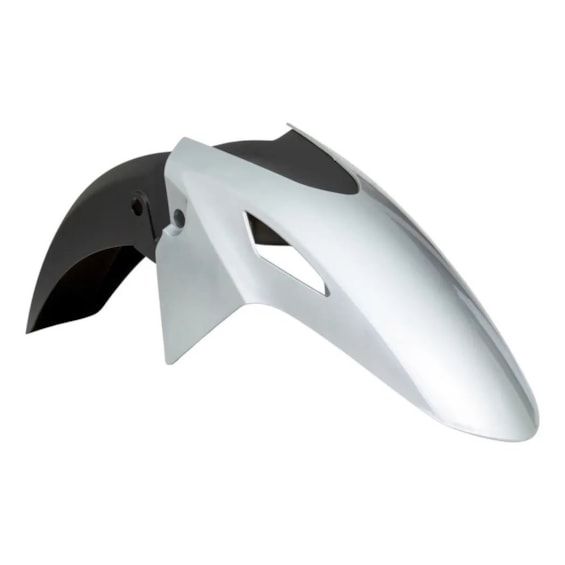 PARALAMA DIANTEIRO TITAN 160 25- PRATA FORCE METALICO (PLASMOTO)