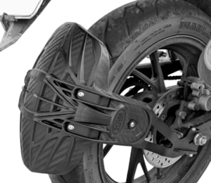 Paralama Traseiro ANTI SPRAY CB 250F Twister 2016- / CB 300F Twister 2023- ( SCAM ) Preto