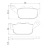 PASTILHA DIAFRAG CB 300R / XRE 300 C/ ABS TRAS/ SHADOW 1100/ CB 600 HO