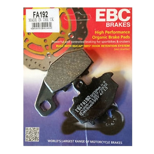 Pastilha Freio Ebc Fa192 - Paulinho Motos