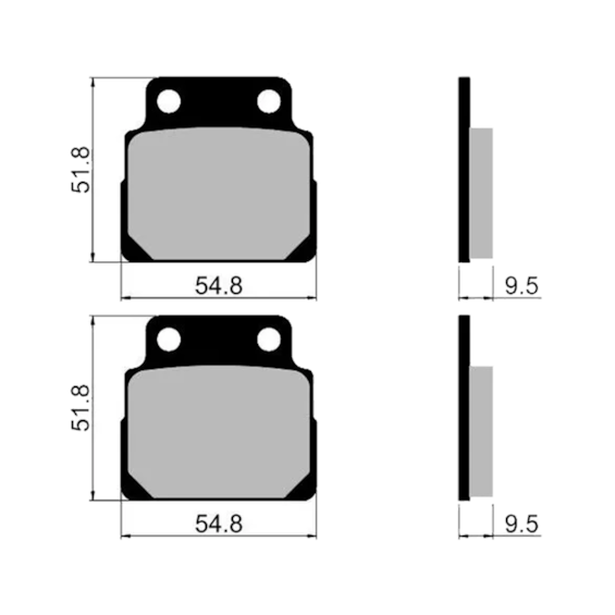 Pastilha Freio Fischer FJ0790K CB400 I / CB 400 II / CB450 TR / DX - 83 / CBR 450SR