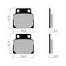 Pastilha Freio Fischer FJ0790K CB400 I / CB 400 II / CB450 TR / DX - 83 / CBR 450SR