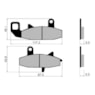 Pastilha Freio Fischer FJ1180 DR 650 / DR 750 / DR 800 Dianteira