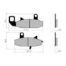 Pastilha Freio Fischer FJ1180 DR 650 / DR 750 / DR 800 Dianteira