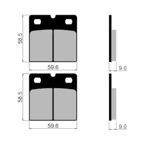 Pastilha Freio Fischer FJ1230 BMW R 65 / R 100 / R 80 Diant / Moto Guzzi 1000 Dianteira