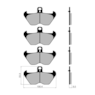 Pastilha Freio Fischer FJ1322M BMW Diant K100 1000RS/LT/R/R850 PAR