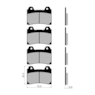 Pastilha Freio Fischer FJ1602M Ventureroyale XVZ1300/TDM Dianteira ( 2 Jogos )