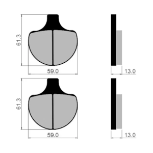 Pastilha Freio Fischer FJ1630 Harley Davidson Dianteira