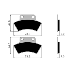 Pastilha Freio Fischer FJ1690 Polaris Traseira