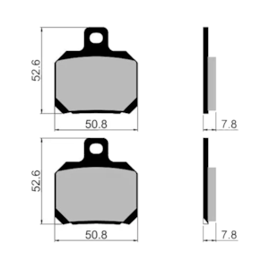 Pastilha Freio Fischer FJ1770C (carbono) Ducati 944/916/ 750 Traseira