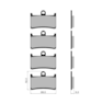 Pastilha Freio Fischer FJ1782 Fazer 600 98/03 D/ TDM 900 / XJR1300 / YZF600 R6 / 750R7 / 1000R (1JG 